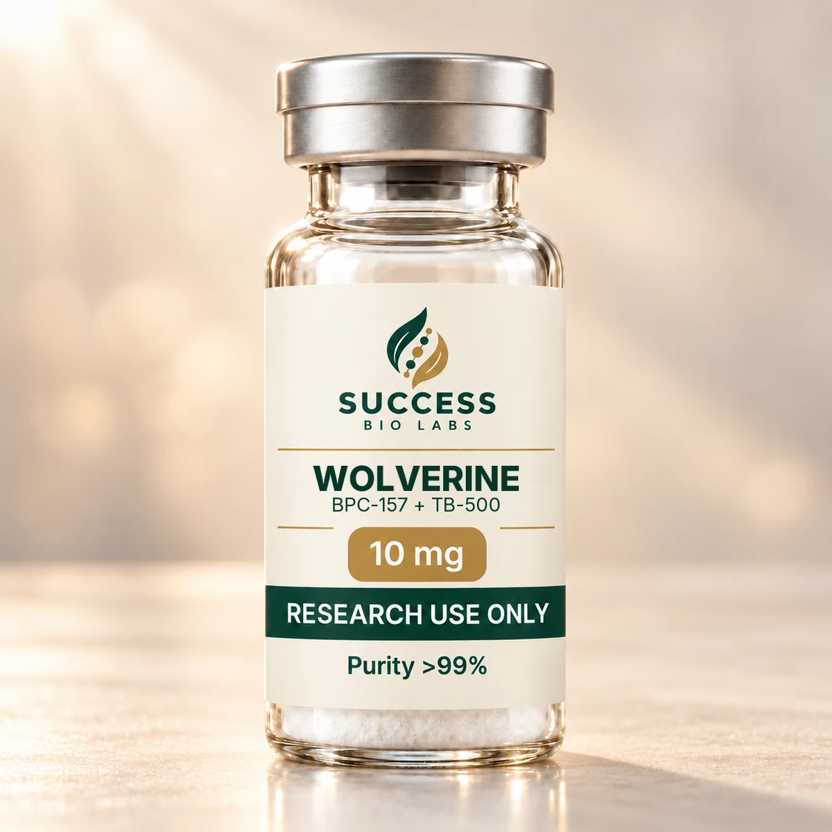 Success Bio Labs WOLVERINE BPC-157 + TB-500 10 mg research vial